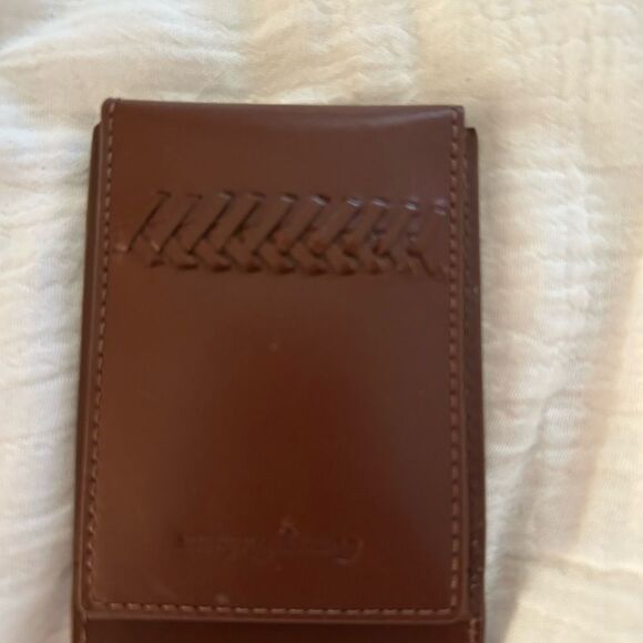 Tommy Bahama Magnetic Money Card holder Leather Wallet, Brown, NWT - Picture 3 of 9
